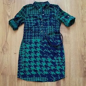 The Limited Houndtooth Shirt Dress